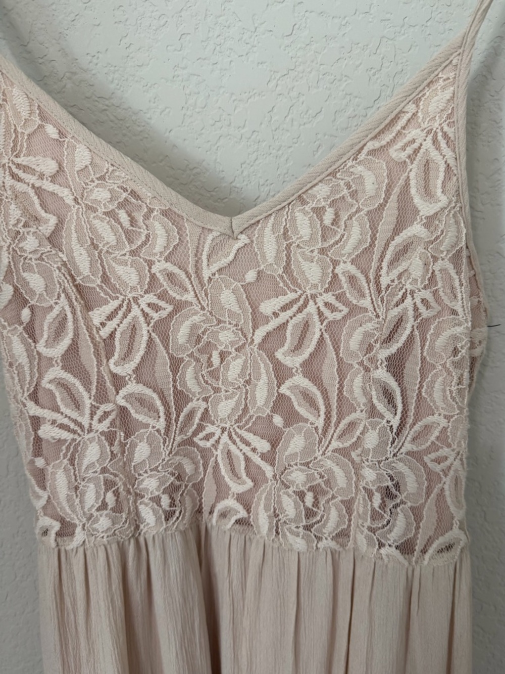 Easel Blush Lace Boho Dress Small Romantic Cottagecore Festival Midi size small - Picture 5 of 12